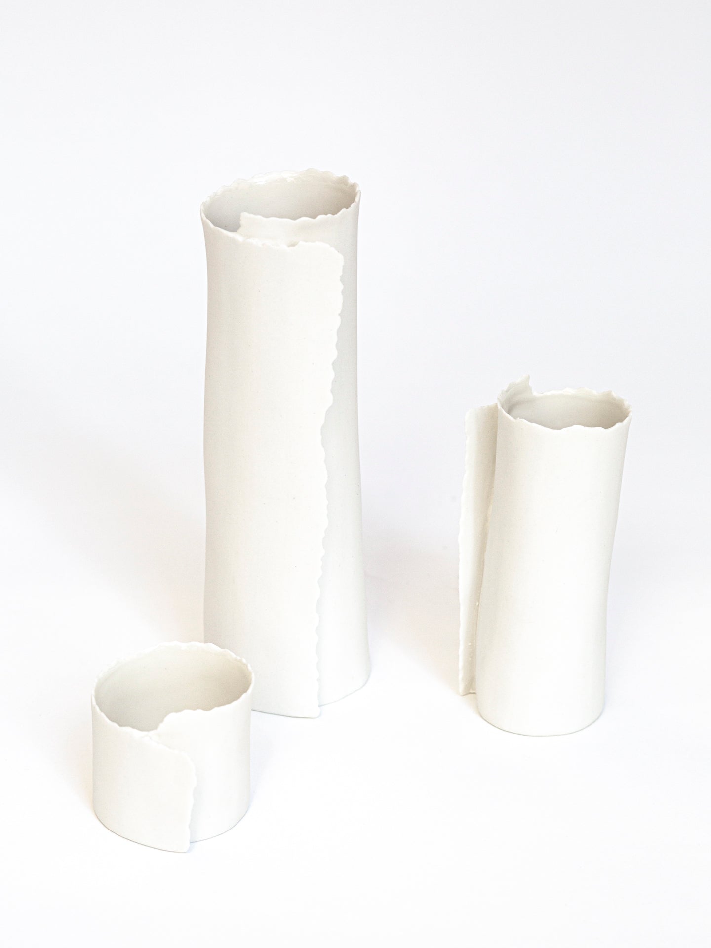 Photophore ARK en porcelaine biscuit
